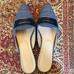 J. Crew Plaid Slides